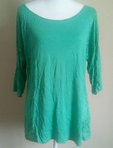 2/$10 BKE green 3/4 sleeve